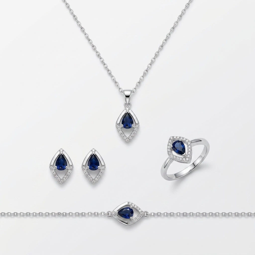 Ensemble Camille Eternelle Argent 925 trempé or blanc