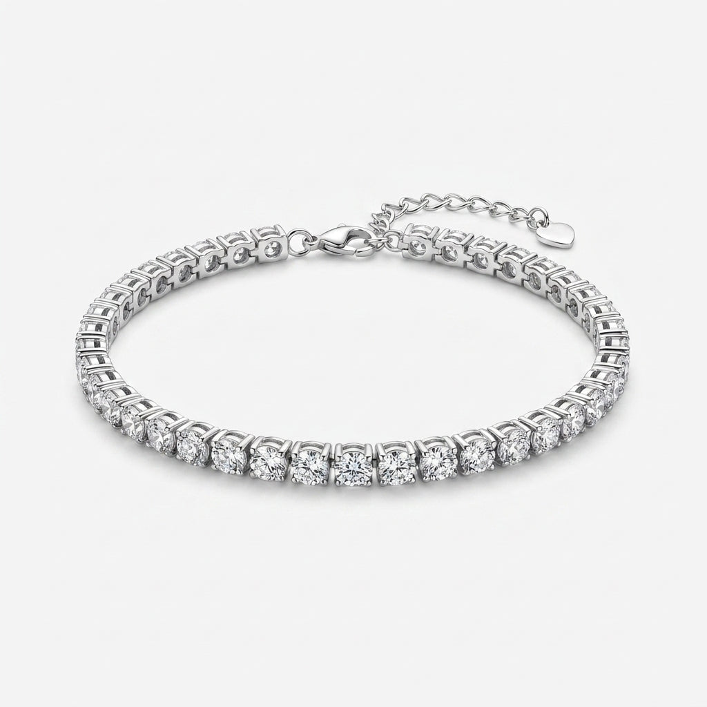 Bracelet Cyrielle Eternelle Argent 925 trempé or blanc