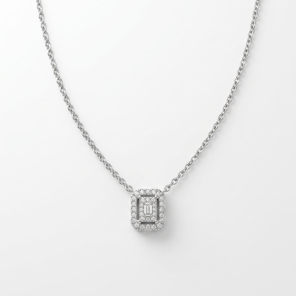 Collier Mirella Eternelle Argent 925 trempé or blanc