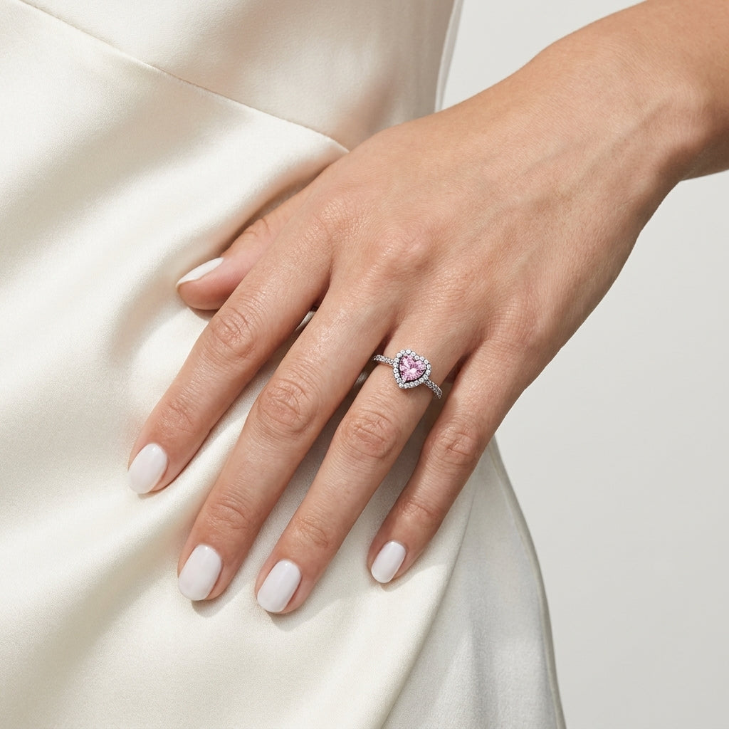 Bague Amora Eternelle Argent 925 trempé or blanc