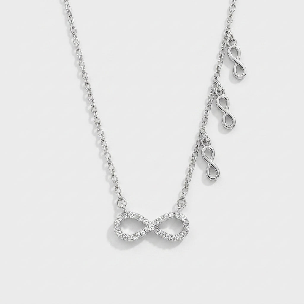 Collier Promesse Eternelle Argent 925 trempé or blanc