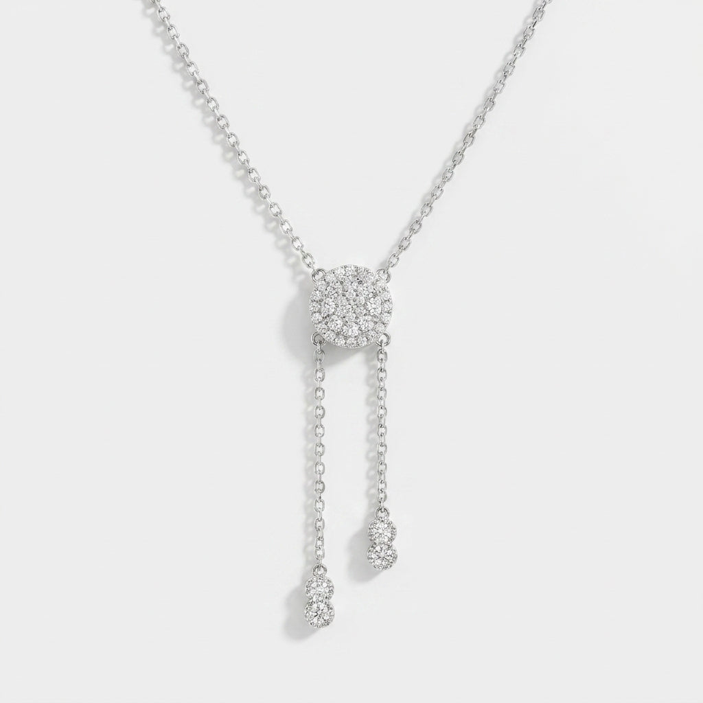Collier Estelle Eternelle Argent 925 trempé or blanc