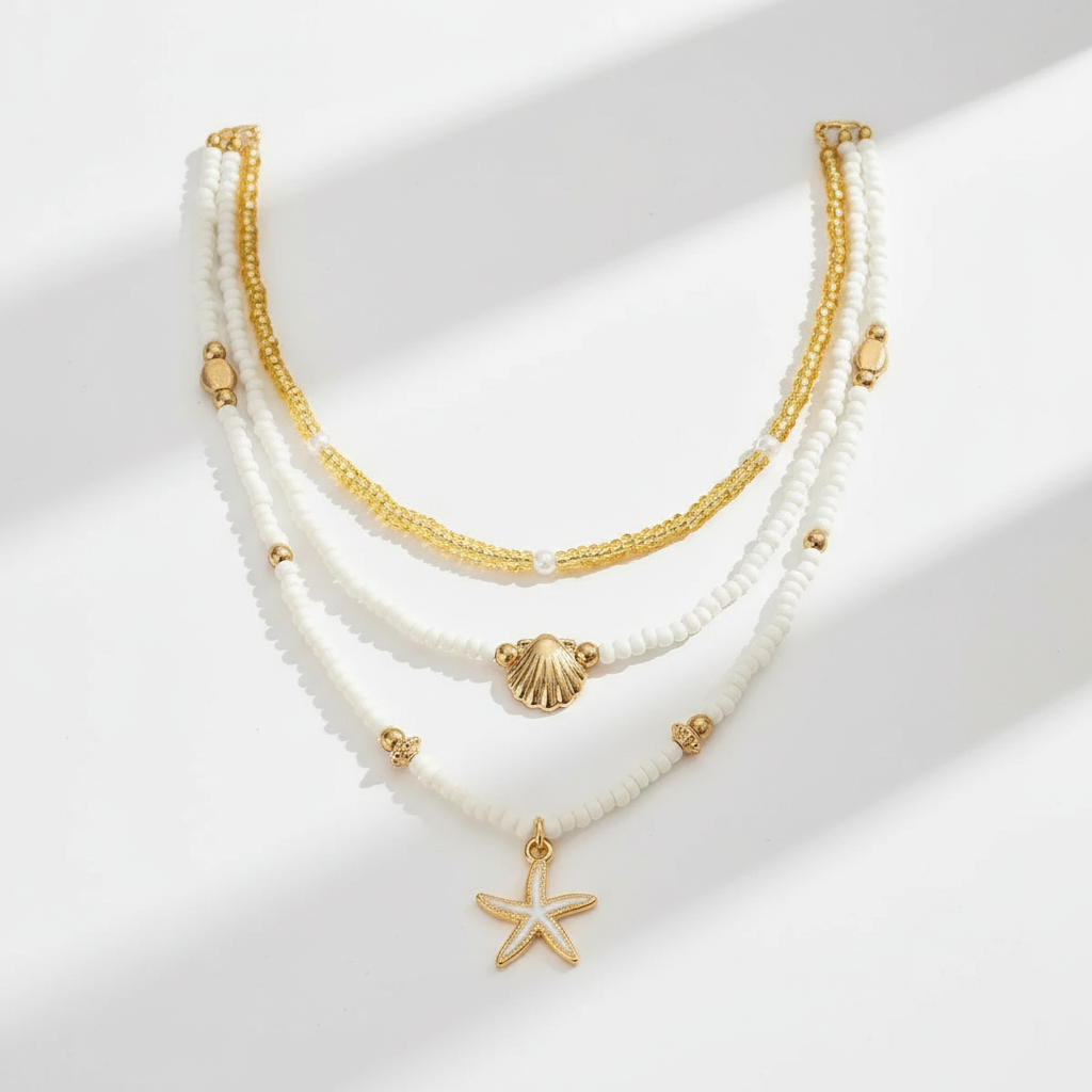 Colliers multi rangs Corail