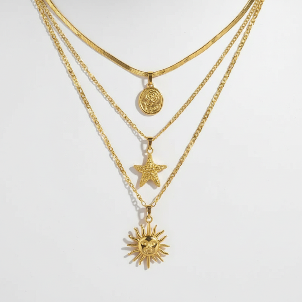 Colliers multi rangs Océane