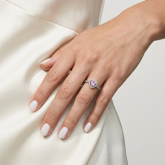 Bague Amora Eternelle Argent 925 trempé or blanc