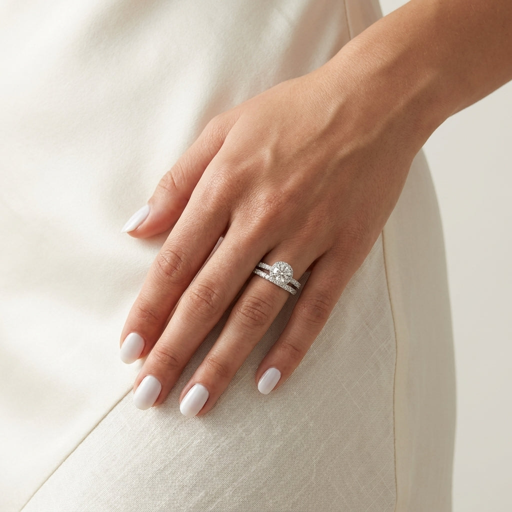 Bague Juliette Eternelle Argent 925 trempé or blanc