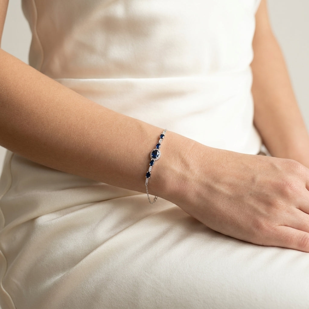 Bracelet Marielle Eternelle Argent 925 trempé or blanc