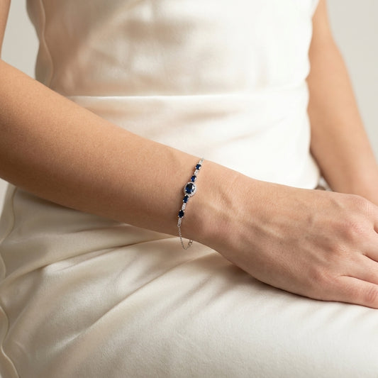 Bracelet Marielle Eternelle Argent 925 trempé or blanc