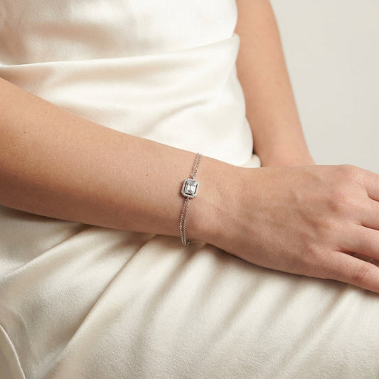 Bracelet Milena Eternelle Argent 925 trempé or blanc