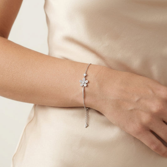 Bracelet Giselle Eternelle Argent 925 trempé or blanc