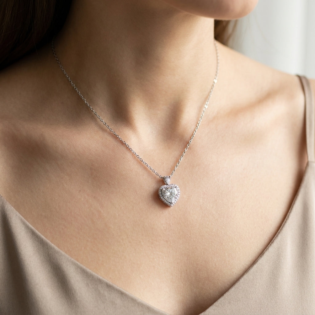 Collier Clara Eternelle Argent 925 trempé or blanc